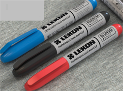 Маркер перманентный, синий LEKON ECONOM(10шт) 012463