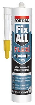 Клей-герметик SOUDAL Fix ALL FLEXI универсальный белый 290 мл (12шт/уп) 117383