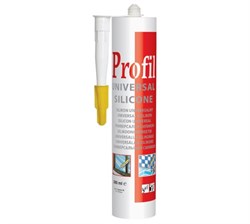 Герметик PROFIL силикон универсальный белый картридж 270 мл(15шт/уп) 122980