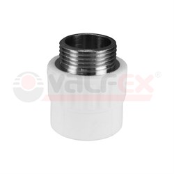 Муфта переходная (комбинированная) с наружной резьбой  25 x 3/4" (100/25) (Valfex) 10130025