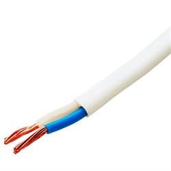 Кабель ПУГНП (ПуГВВ)  2х2,5 (100м) белый, ТУ* П0622502