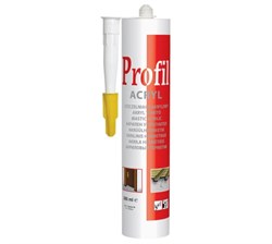 Герметик PROFIL акриловый белый картридж 280 мл (15шт/уп) 122951