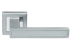 Ручка дверная ,цвет-мат.хром/хром. на квадрат.основе RAP 23-S SC/CP  Rucett   9013301