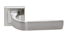 Ручка дверная ,цвет-бел.никель/хром на квадрат.основе RAP 15-S SN/CP-IND Rucetti 9012447