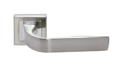 Ручка дверная ,цвет-бел.никель/хром на квадрат.основе RAP 16-S SN/CP-IND Rucetti 9012448