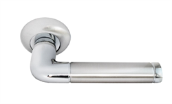 Ручка дверная ,цвет-бел.никель/хром на круг.основе  RAP 2 SN/CP-IND Rucetti 9011877