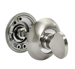 Завертка сантехническая,цвет-бел.никель/хром на круг.основе RAP WC SN/CP  Rucetti 9008779