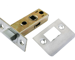 Защелка дверная,цвет-бел.никель с пластик язычком LP6-45 SN. МОРЕЛЛИ 9010490