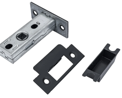 Защелка межкомнатная,с пластиковым язычком LP6-45 BL.цвет-черный, МОРЕЛЛИ 9012829