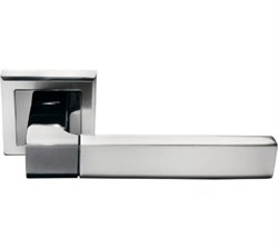 Ручка дверная  МОРЕЛЛИ  МН-28,SN/BN-S"Fukoku",бел,никель/черн.никель 9010558