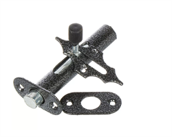 Засов накладной "ВРЕЗНОЙ" с круглым ригелем 100*50*25 мм серебро Делга 00010025025 - фото 75919