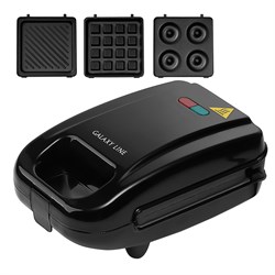 Вафельница электрическая GALAXY LINE GL2972 со сменными формами гл2972лчерн