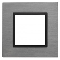 14-5201-42 ЭРА Рамка на 1 пост, металл, Эра Elegance, титан+антр Под заказ Б0034546