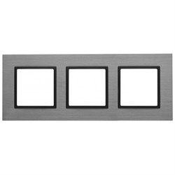 14-5203-42 ЭРА Рамка на 3 поста, металл, Эра Elegance, титан+антр Под заказ Б0034558