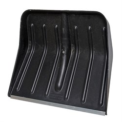 Лопата снеговая  500х445мм,№16 пластмассовая с ал.планкой д.30 без черенка 08879