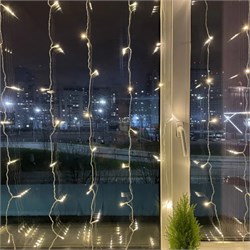 Гирлянда ENOZ-2B ЭРА  LED Сеть 2м*2м  занавес, желтый свет, IP44 уличная Б0041908