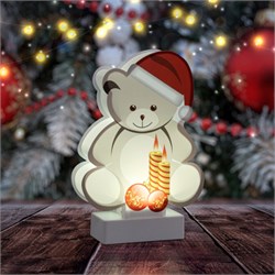 Светодиодная новогодняя фигура ЭРА EGNDS-07 Мишка 1 LED Б0051931