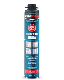Пена профессиональная DONEWELL 65 зимняя 1000мл (-18) (12шт) DPP10W65