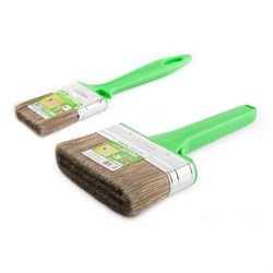 Кисть плоская    35мм  нат. щетина с пласт. ручкой АКОР (100шт/уп)"Работы по дереву" 174 10 035  174 10 035