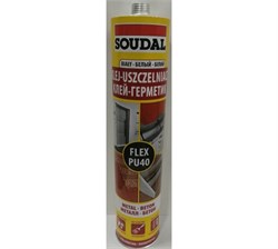 Герметик SOUDAL полиуретановый FLEX PU 40 300мл белый (12шт/уп) 137853