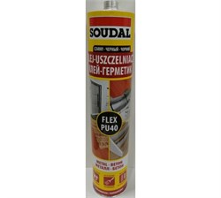 Герметик SOUDAL полиуретановый FLEX PU 40 300мл черный(12шт/уп) ПОД ЗАКАЗ 137855