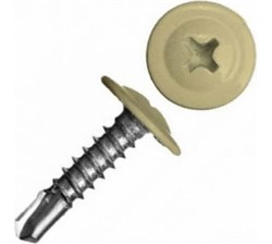 Прессшайба RAL 1014 4,2/16 сверло (50шт) слоновая кость 74гр СШСММСК421650