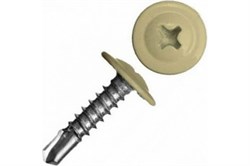 Прессшайба RAL 1014 4,2/19 сверло (50шт) слоновая кость 84гр СШСММСК421950