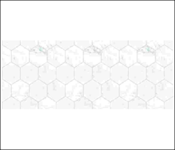 pm042 DEKORON 67.5 см/8 м мрамор белые ромбики 00098209