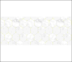 pm043 DEKORON 67.5 см/8 м мрамор белые ромбики 00098210