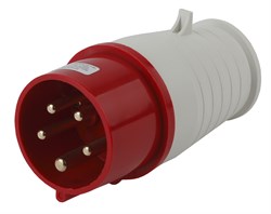 Вилка ЭРА V-16-3P-PE-N-IP44 переносная 015 3Р+РЕ+N 16А 380В IP44 Под заказ Б0032851