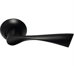 Ручка дверная  МОРЕЛЛИ  МН-01,BL "Капелла",цвет-черный 9012844