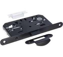 Защелка бесшумная под цилиндр 1885P BL.цвет-черный, МОРЕЛЛИ 9011800