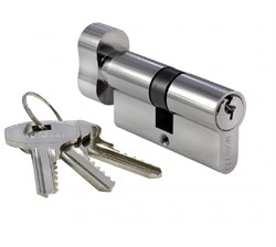 Ключевой цилиндр 60CК РС с заверткой  (60мм)  МОРЕЛЛИ цвет никель 9008937