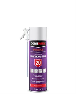 Пена бытовая DONEWELL ENERGY FLEX 20 всесезонная 650мл (12шт) DPH06U20