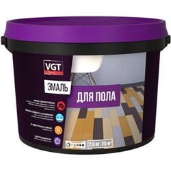 Эмаль VGT Профи ВД-АК-1179 для пола серая,  10кг(6шт) 25387