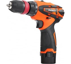 Дрель-шуруповерт аккум.PATRIOT BR 115LI(12в,2*2.0акб,2скор,350,1250об/мин,d оснастки 10м (АКБ в комп 180201115
