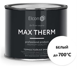 Эмаль термостойкая ELCON белая 700 С (0,4кг) 00-00004042
