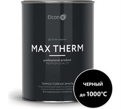 Эмаль термостойкая ELCON черная 1000 С (0,8кг) 00-00002876