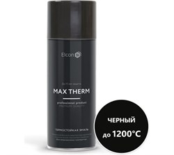 Эмаль термостойкая черная ELCON Max Therm 1200С 520мл(12шт) 00-00004051