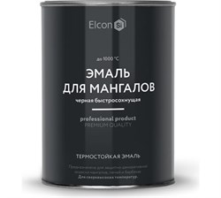 Эмаль термостойкая ELCON Max Thernдля мангалов черная 1000С (0,8кг)(12шт/уп) 00-00462674