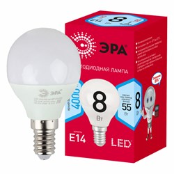 Лампа светодиодная  ЭРА LED smd P45- 8w-840-E14 R 4000К Б0052440 - фото 77014