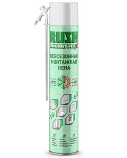 Пена бытовая RUSH  ENERGY FLEX 30 всесезонная 1000мл (12шт) RPH10U530