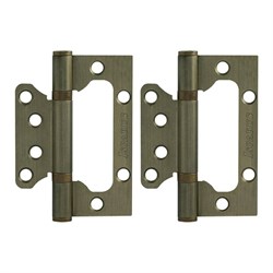 Петля дверная (бабочка) старая  бронза  (без врезки) (100*72*2,5мм)   800-4  ISPARUS НОРА-М (2шт/уп) 17111