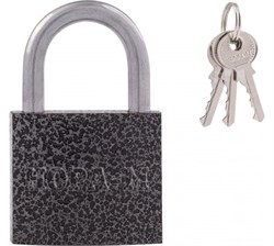 Замок навесной НОРА-М ЗН-800 -38мм черный/чугун 16809