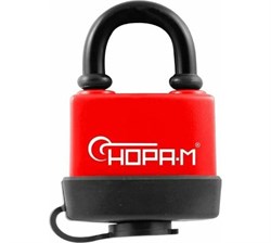 Замок навесной всепогодный НОРА-М ЗНВ-700-50 (58мм) красный 16723