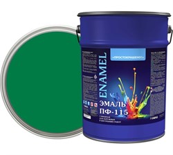 Эмаль ПФ-115 "ПРОСТОКРАШЕНО!" зеленая БАУ 6 кг(2шт/уп) 8834