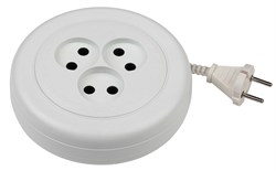 UR-3-1,5m рулетка без заземления 3 розетки 1,5м ШВВП 2x0,75мм2 6А Удлинитель ЭРА Б0035761