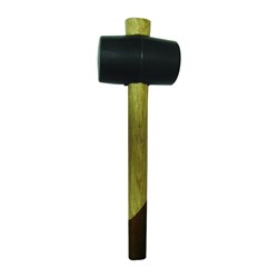 Киянка   70 мм резиновая с деревянной ручкой  700гр БИБЕР (6шт/уп) 85393