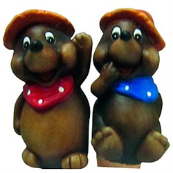 GKS53-03 GREEN APPLE Ороситель декоративный Крот 6*6*15.5 (12/144/1152) Под заказ Б0008217