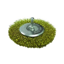 Щетка-крацовка  100мм дисковая для дрели  БИБЕР(10шт/уп) 70986